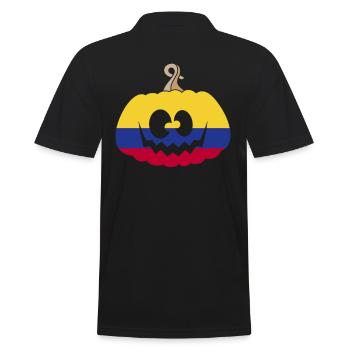 Hongrie Halloween Citrouille - Polo Homme - noir - Dos - Kai (181cm)