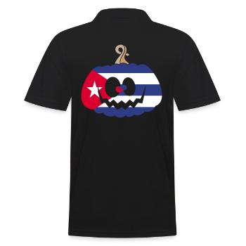 Hongrie Halloween Citrouille - Polo Homme - noir - Dos - Kai (181cm)