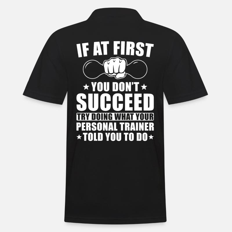 Personal Trainer Geschenk - Männer Poloshirt - Schwarz