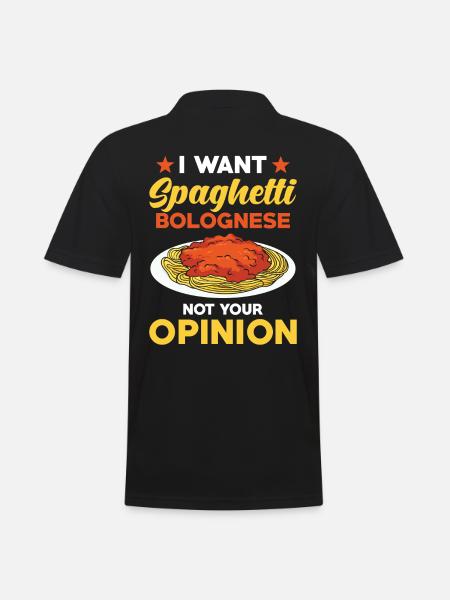 Spaghetti Bolognese - Men's Polo Shirt - black
