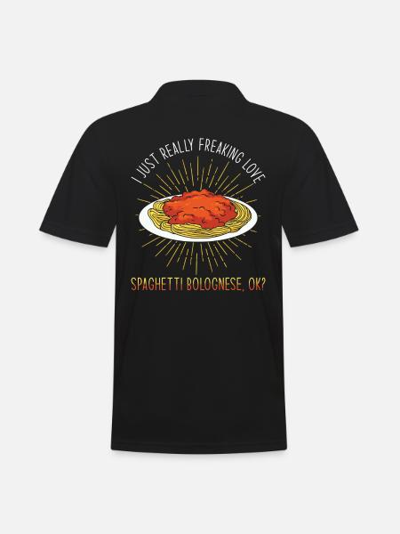 Spaghetti Bolognese - Men's Polo Shirt - black