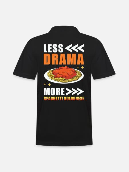 Spaghetti Bolognese - Men's Polo Shirt - black