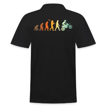 Motocross Biker Evolution Motorcross - Polo Homme - noir - Dos - Kai (181cm)