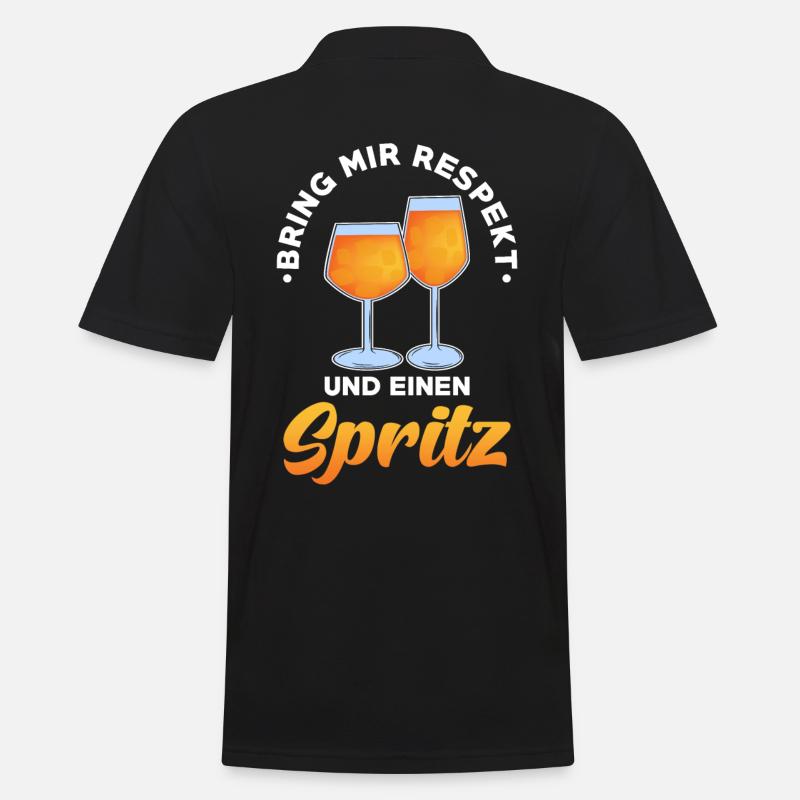 Spritz Cocktail - Männer Poloshirt - Schwarz