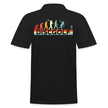 Disc Golf Evolution Disc Golf - Men's Polo Shirt - black - Back - Kai (181cm)