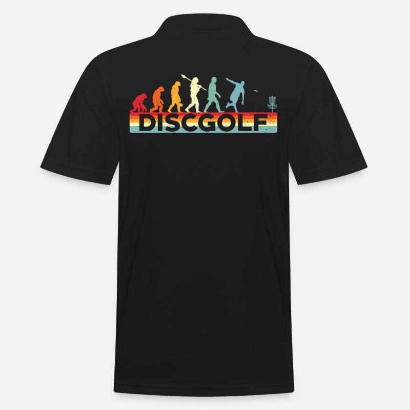 Disc Golf Evolution Disc Golf - Men's Polo Shirt - black