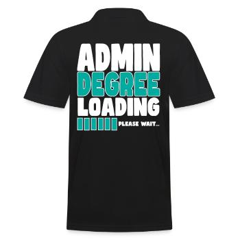 Admin loads training - Men's Polo Shirt - black - Back - Kai (181cm)