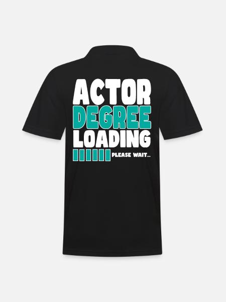 Actor invites training - Men's Polo Shirt - black