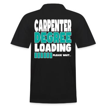 Carpenter invites training - Men's Polo Shirt - black - Back - Kai (181cm)
