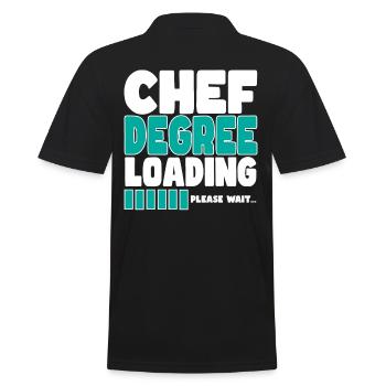 Chef invites training - Men's Polo Shirt - black - Back - Kai (181cm)