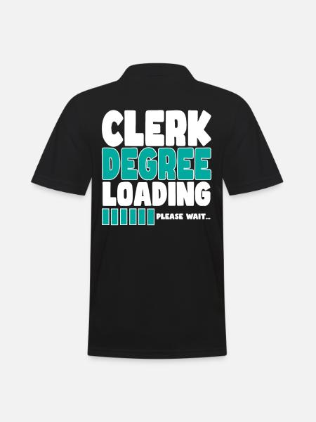 Clerk invites training - Men's Polo Shirt - black