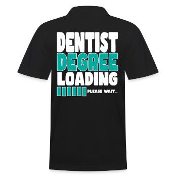 Dentist invites training - Men's Polo Shirt - black - Back - Kai (181cm)