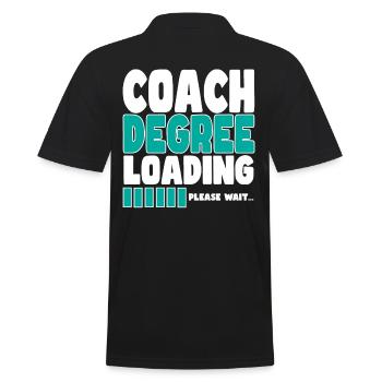Trainer invites training - Men's Polo Shirt - black - Back - Kai (181cm)