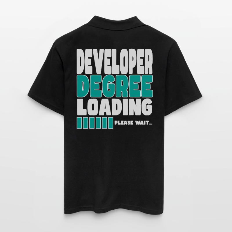 Software developer loads training Men's Polo Shirt