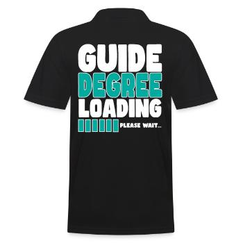 Tour guide invites training - Men's Polo Shirt - black - Back - Kai (181cm)