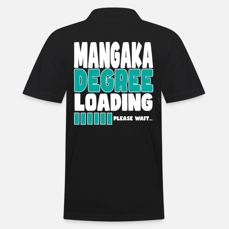 Mangaka invites training - Men's Polo Shirt - black
