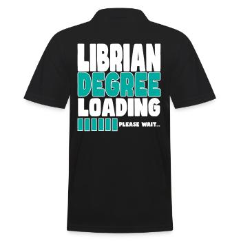Un bibliothécaire invite à la formation - Polo Homme - noir - Dos - Kai (181cm)