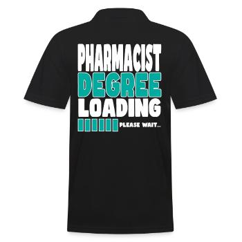 Pharmacist invites training - Men's Polo Shirt - black - Back - Kai (181cm)
