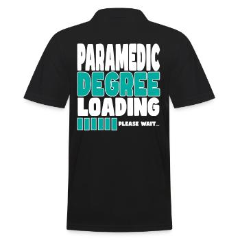 Paramedic invites training - Men's Polo Shirt - black - Back - Kai (181cm)