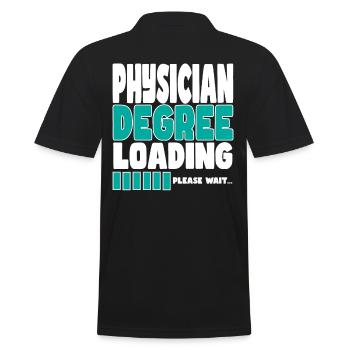 Un médecin invite à la formation - Polo Homme - noir - Dos - Kai (181cm)
