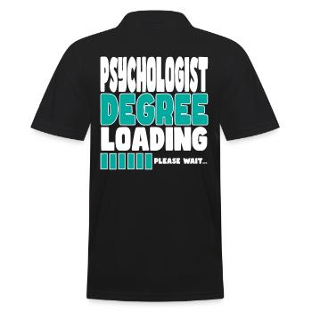 Psychologist invites training - Men's Polo Shirt - black - Back - Kai (181cm)