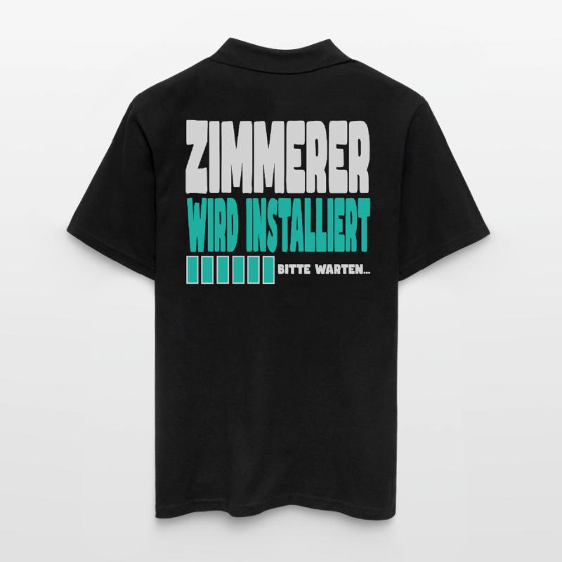 Zimmerer wird installiert Männer Poloshirt