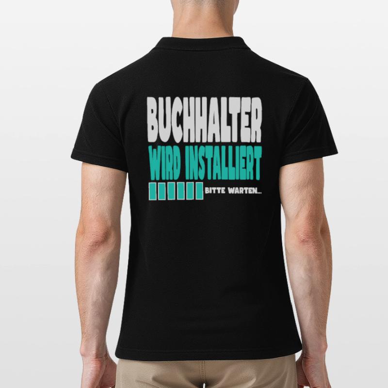 Buchhalter wird installiert Männer Poloshirt