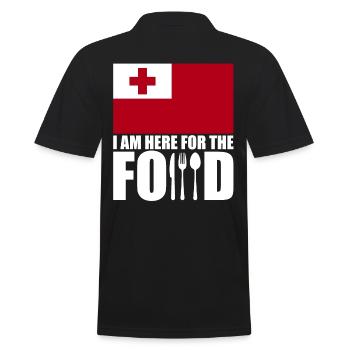 Tonga urlaub reise souvenir - Männer Poloshirt - Schwarz - Hinten - Kai (181cm)