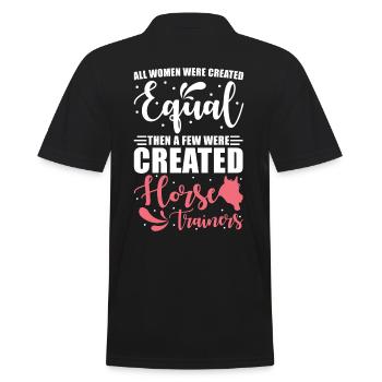 Entraîneur de chevaux Cadeau d’entraînement de chevaux - Polo Homme - noir - Dos - Kai (181cm)