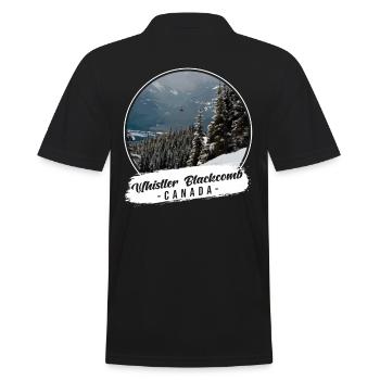 Whistler Blackcomb Canada Souvenir - Polo Homme - noir - Dos - Kai (181cm)