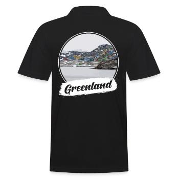 Souvenir du Groenland - Polo Homme - noir - Dos - Kai (181cm)