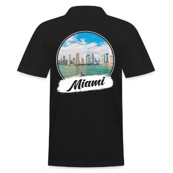 Miami Souvenir - Polo Homme - noir - Dos - Kai (181cm)