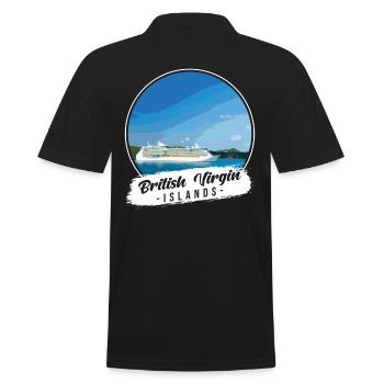 Souvenir des îles Vierges britanniques - Polo Homme - noir - Dos - Kai (181cm)
