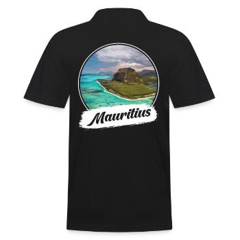 Souvenir de l’île Maurice - Polo Homme - noir - Dos - Kai (181cm)