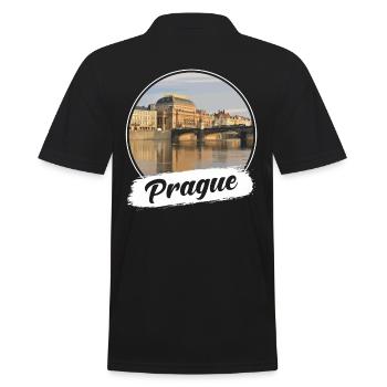 Prague Souvenir - Polo Homme - noir - Dos - Kai (181cm)