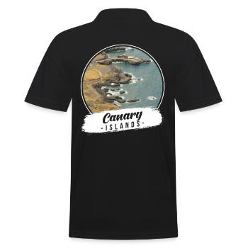 Souvenir des îles Canaries - Polo Homme - noir - Dos - Kai (181cm)