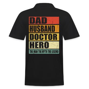 Père Mari Docteur Held - Polo Homme - noir - Dos - Kai (181cm)