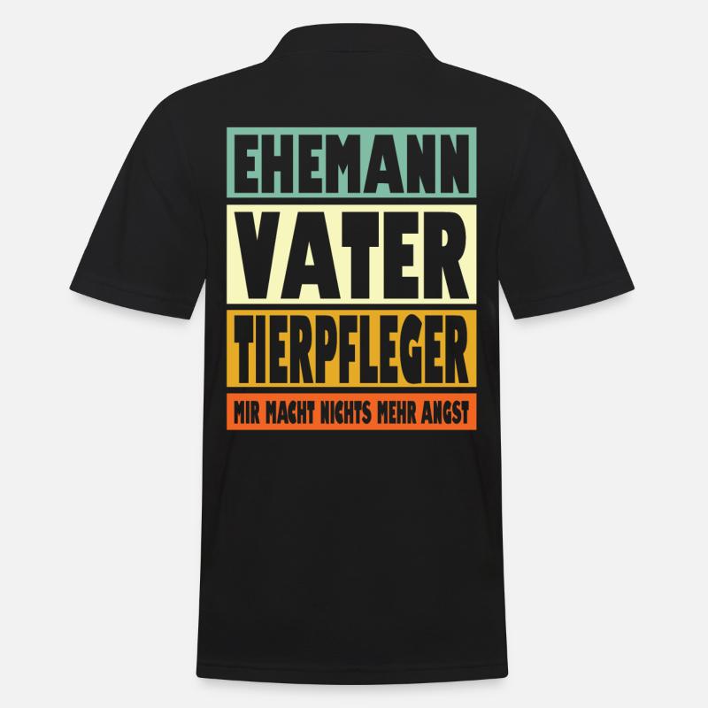 Tierpfleger Vater Ehemann Held - Männer Poloshirt - Schwarz