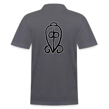 Egypte Ancien Symbole Pouvoir de l’Amour - Polo Homme - charbon - Dos - Nico (186cm)