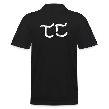 Lettre coréenne double t - Polo Homme - noir - Dos - Kai (181cm)