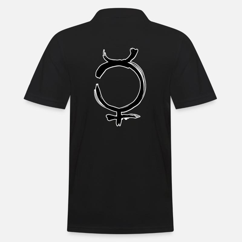 Symbole d’astrologie de Mercure - Polo Homme - noir