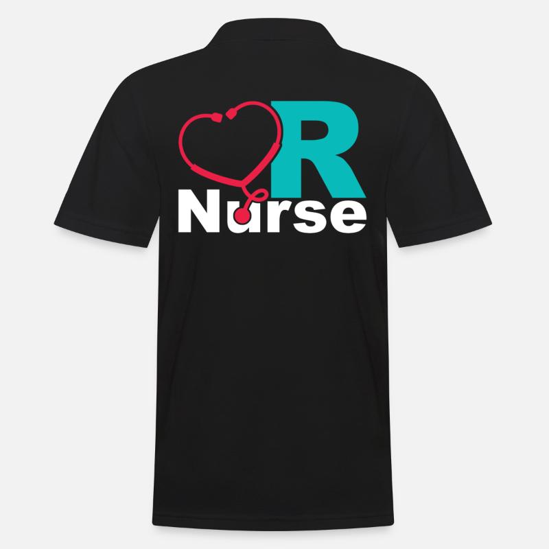 OP Krankenschwester - Männer Poloshirt - Schwarz
