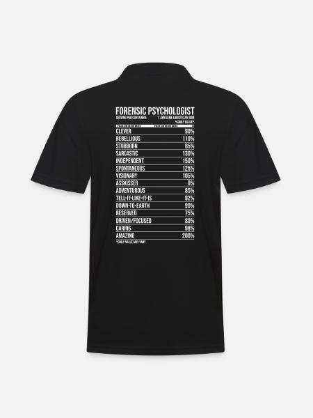 Forensic Psychologist Daily Value - Men's Polo Shirt - black