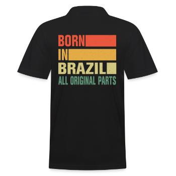 Né au Brésil - Polo Homme - noir - Dos - Kai (181cm)