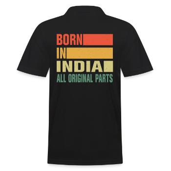 Né en Inde - Polo Homme - noir - Dos - Kai (181cm)