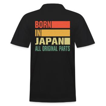 Né au Japon - Polo Homme - noir - Dos - Kai (181cm)