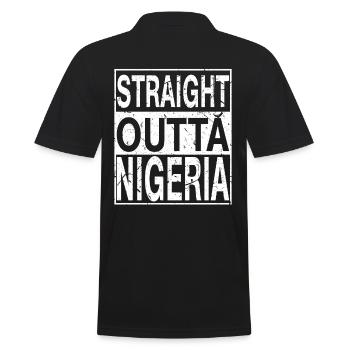 Nigeria Straight outta Nigeria - Polo Homme - noir - Dos - Kai (181cm)