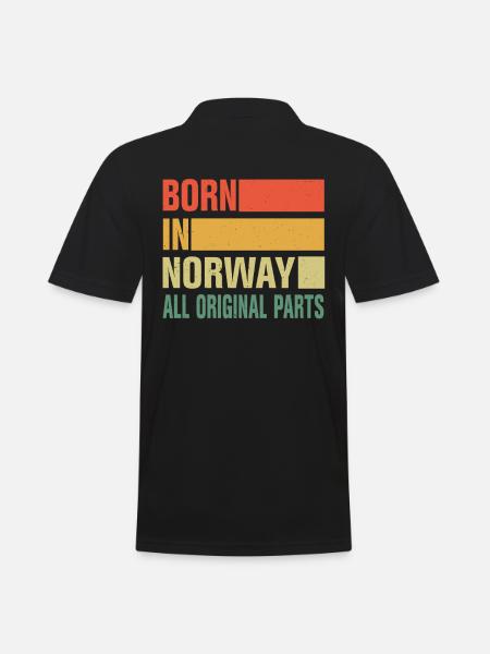 Born in Norway - Men's Polo Shirt - black