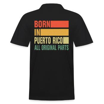 Né à Porto Rico - Polo Homme - noir - Dos - Kai (181cm)