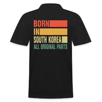 Né en Corée du Sud - Polo Homme - noir - Dos - Kai (181cm)
